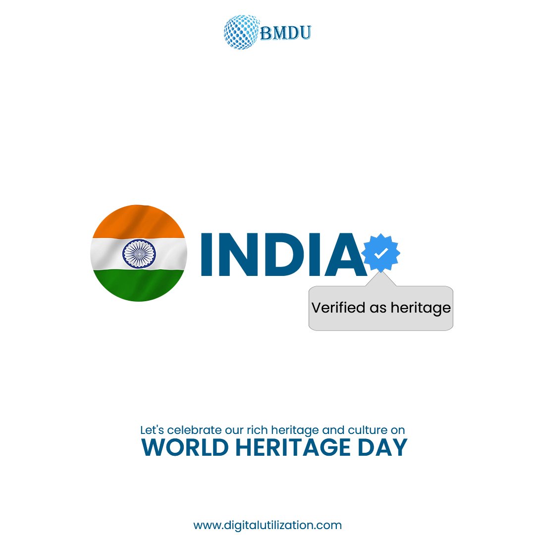 🏰🌍 Today is World Heritage Day, and what better way to celebrate than by acknowledging the rich heritage of our country, India.🙌🏻 Let's celebrate our heritage together and create a lasting impact. #WorldHeritageDay #IndiaHeritage #BMdigitalutilization #UNESCO @tourismgoi