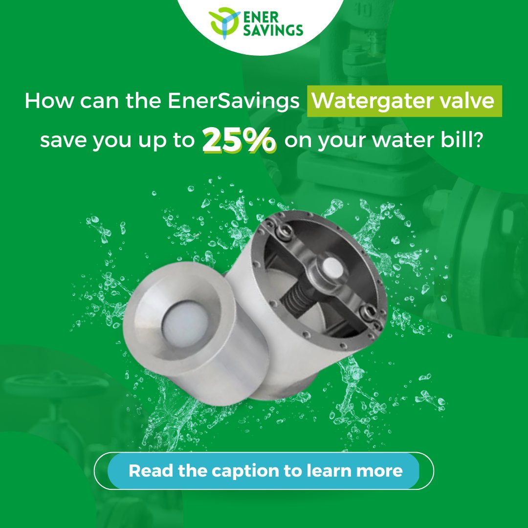 EnerSavingsInc's tweet image. Stop paying for air on your #waterbills with #Watergater valve!Our compression tech. removes excess air from your water lines so that you're only paying for water,thereby reducing your bills &amp;amp; saving you money. Install #EnerSavings #Watergatervalve today &amp;amp; enjoy up to 25% savings