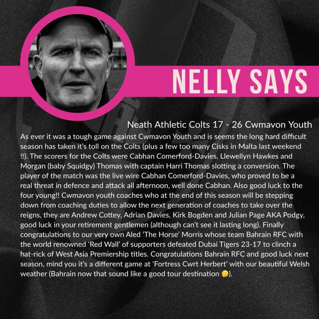NeathAthletic's tweet photo. #NellySays #NARFC https://t.co/nEhH6NHTl5