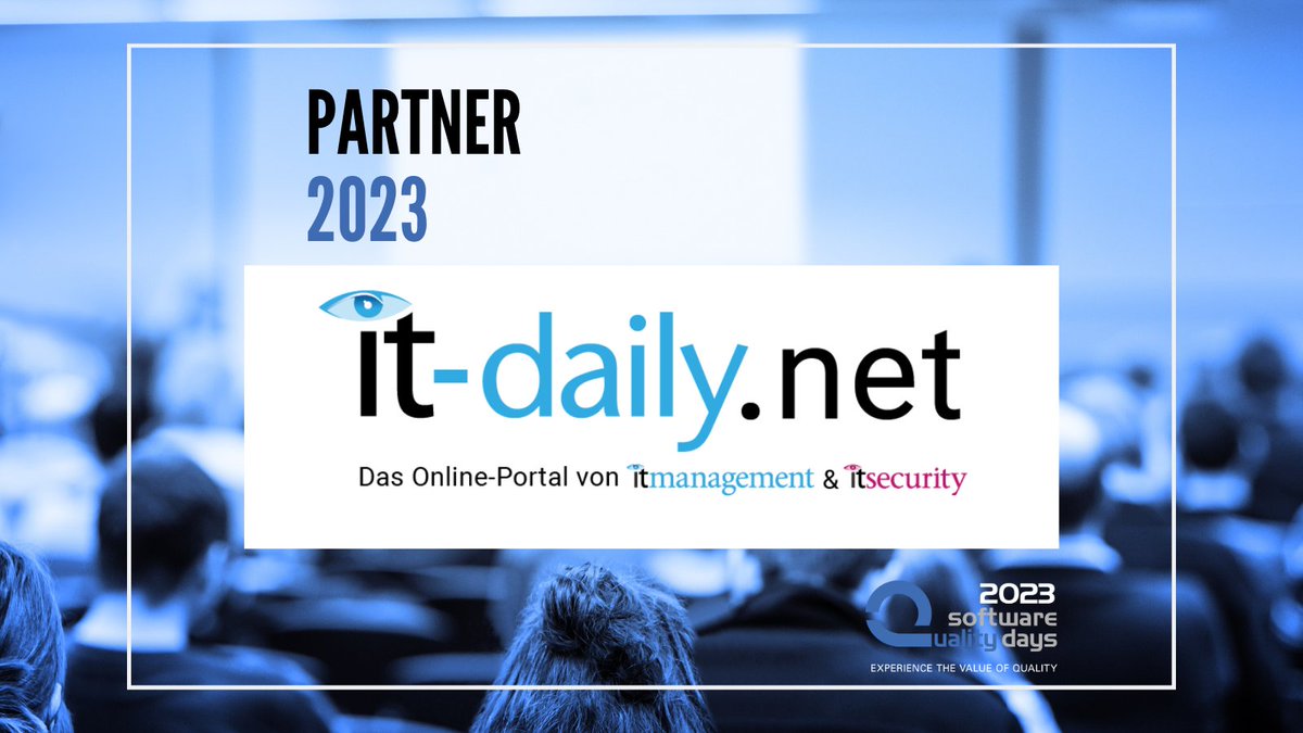 Wir freuen uns über den IT Verlag als Partner.

Der IT Verlag ist spezialisiert auf reine B2B-Kommunikation für große und mittelständische Unternehmen. 

#swqd #swqd2023 #conference #softwarequality #softwareconference