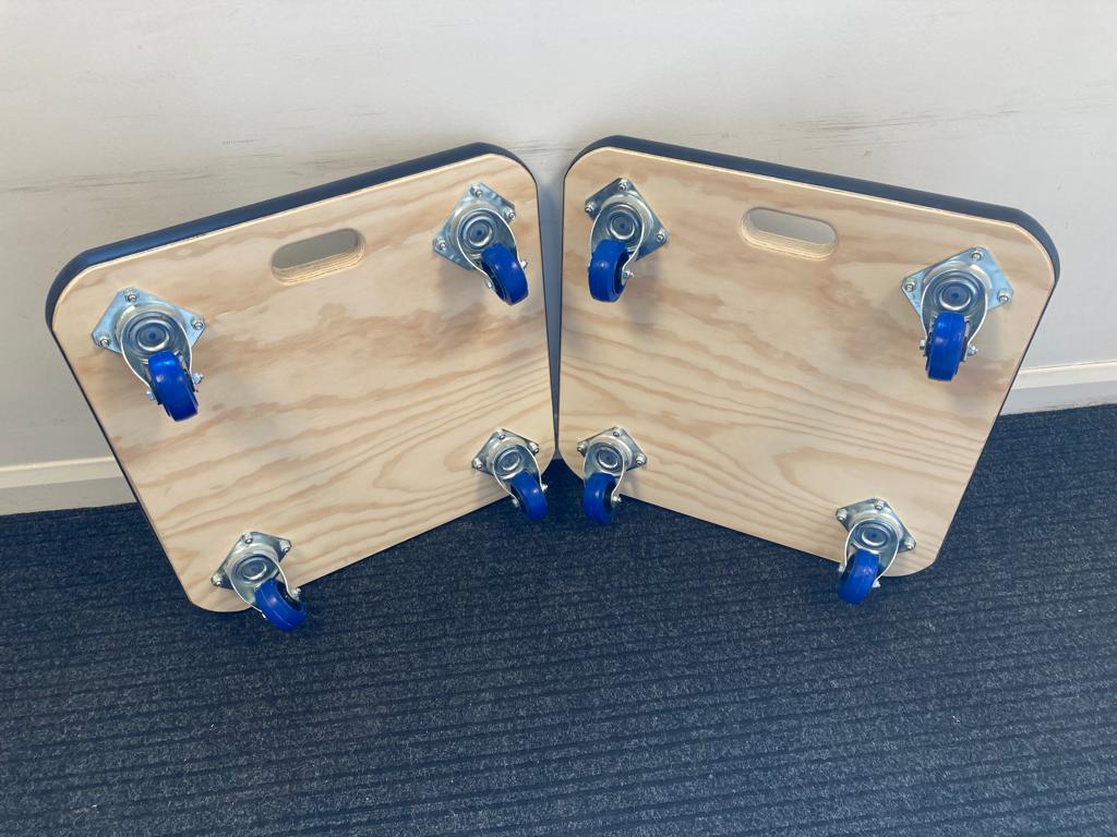 EvoSupplies1's tweet photo. Here’s a pair of #bespoke double thickness #skates with 80mm castors for a customer in the #gym installations sector. We’re here to help, and can create #customised items, #madetomeasure to suit your needs – just get in touch with #EvoSupplies on 01206 368863 to discuss. #GymMove https://t.co/zGB2j0E4ou
