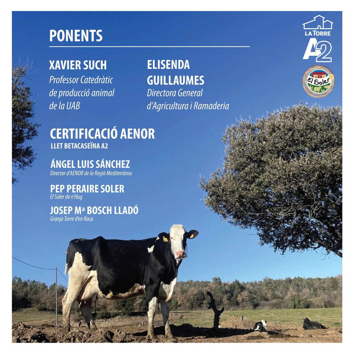 Solerdenhug's tweet image. “QUÈ ÉS LA LLET A2?”

Aquest proper dissabte 22 d’abril a les 12 del migdia us en parlarem al @LactiumVic #Vic! 

Per cert, al #Lactium hi serem tot  cap de setmana, junts amb la Granja Torre d’en Roca. Ens hi veurem?