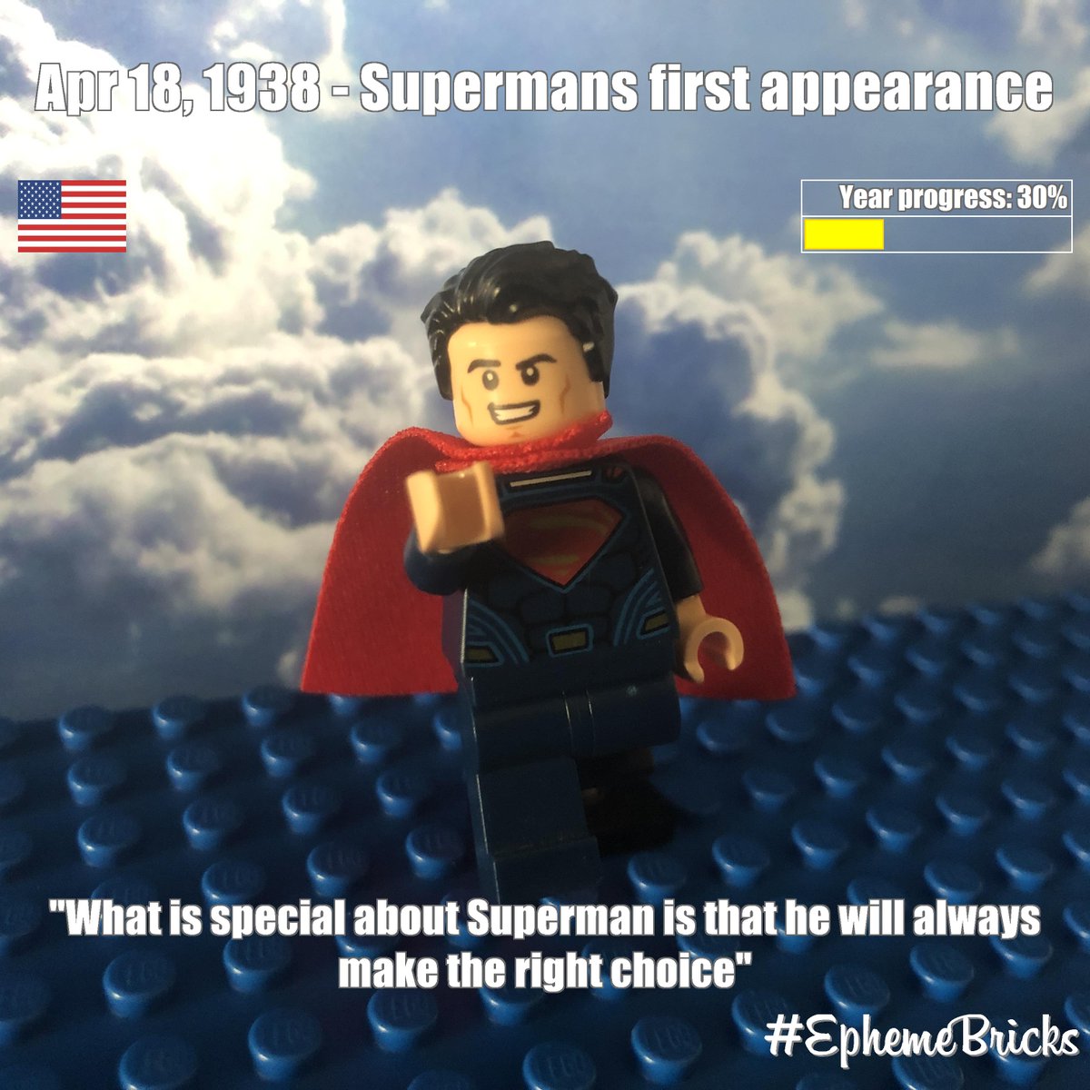 ephemebricks's tweet photo. Apr 18, 1938 : Supermans first appearance https://t.co/btoqKrXtsi
