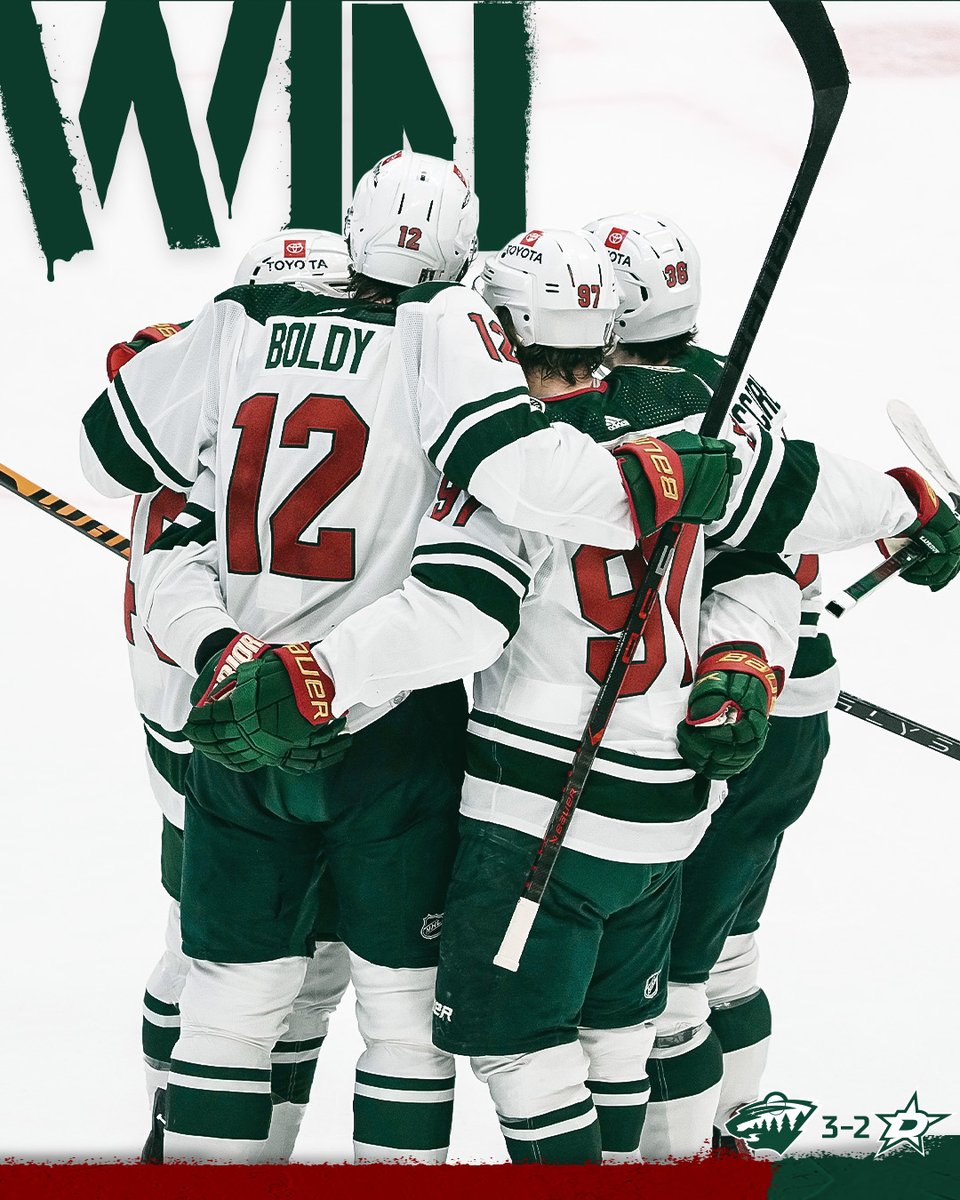 DUB #1 ✅

#mnwild x #GritFirst