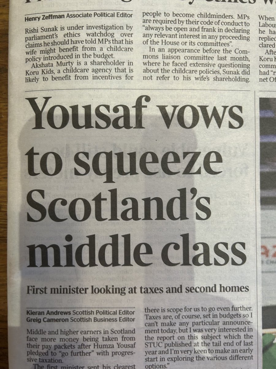 44% income tax (46% Inc NI) on anyone earning over 75k. Seems like a very bad idea. When they can just go to England and pay 40%. #tippingpoint