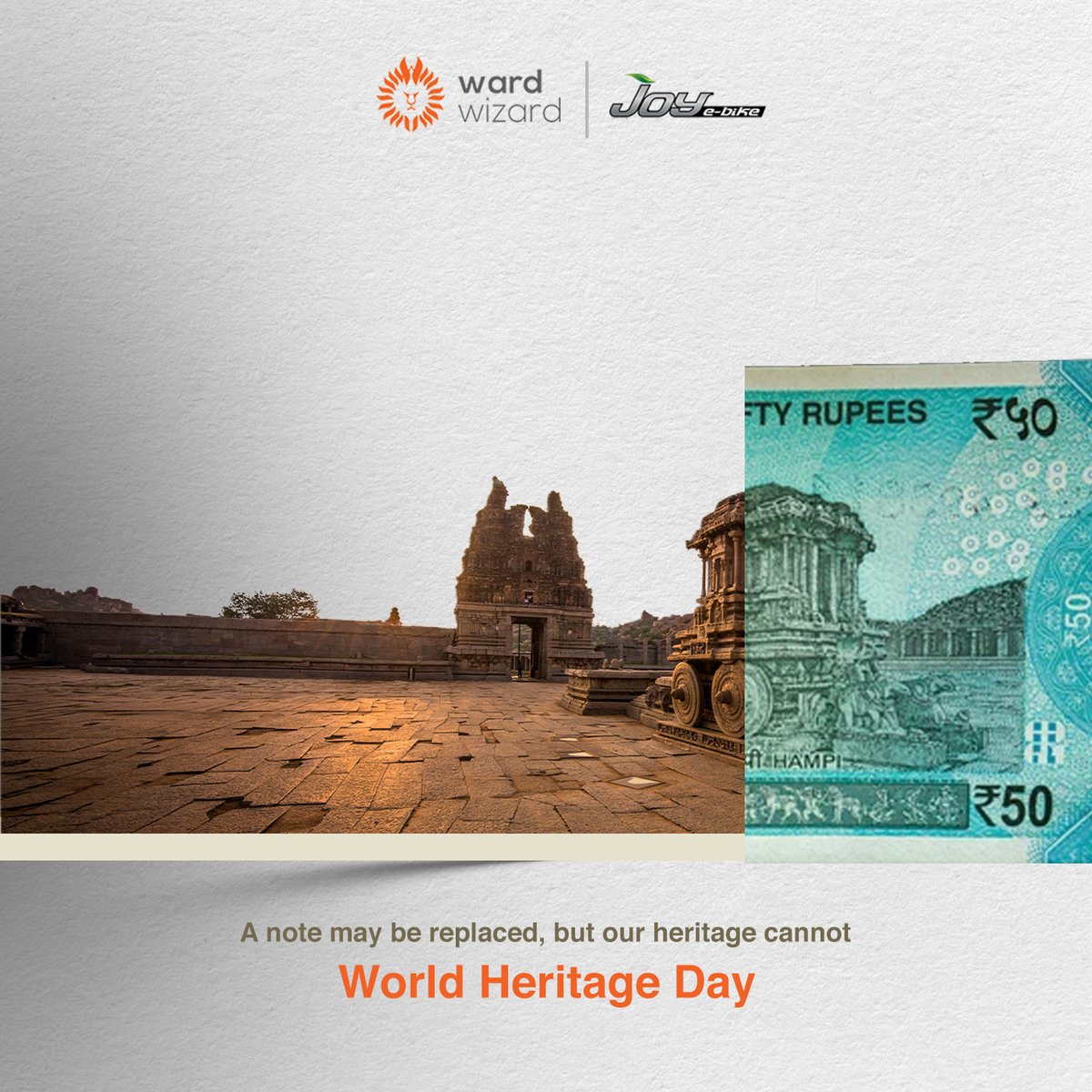 WardwizardFoods's tweet photo. Preserving our heritage is a duty, not just for ourselves but for the generations to come. World Heritage Day.
.
#WardwizardInnovationsAndMobility #WorldHeritageDay #Culture #Preservation #Beauty https://t.co/OAbA0Pd0LW
