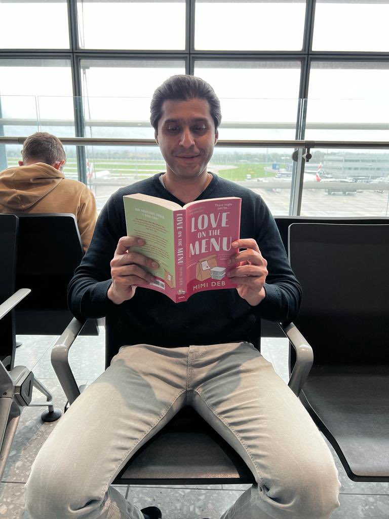 My husband knew I’d always dreamed of someone, someday, reading my book at the airport. So… he snuck my book into his bag on a work trip and sent me this from Heathrow Terminal 5. 🥹❤️