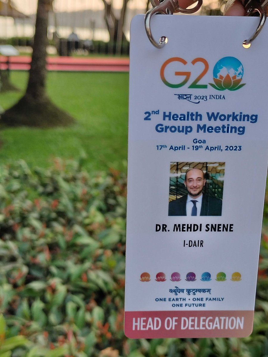 I'm thrilled to be present at the G20, 2nd working group meeting to discuss the future of digital health for UHC to represent @IDAIR_Geneva  .  with the acceleration of AI adoption, I am strongly advocating a vision of regulating for enabling of AI in health.