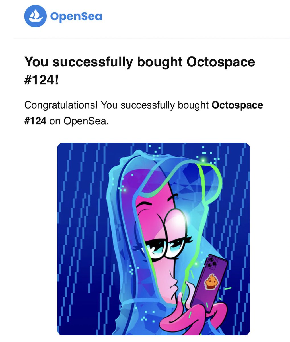 RandoGallery's tweet image. GM🫧

So happy to share this cutie from the talented @Octospace_NFT 💙🐙

Thank youuuuuu💕💓💞
☔️🌧️omgggg I can’t resist her! 

Big hug🥹

Go check for more Octos here😻

opensea.io/collection/oct…

#NFT #NFTCommunity