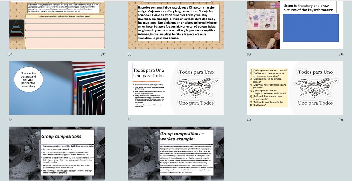 I have made some tweaks to my French GCSE resources on TES (1-10, including the Holiday unit). If you've downloaded them before, please redownload them as it has been updated =) 
Also, GCSE Spanish unit on Holidays has just been added (link in bio). Preview below!