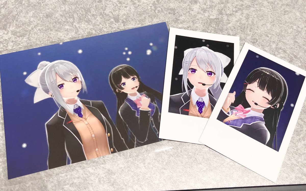 higuchi kaede ,tsukino mito multiple girls ponytail jacket bow black hair long hair purple eyes  illustration images