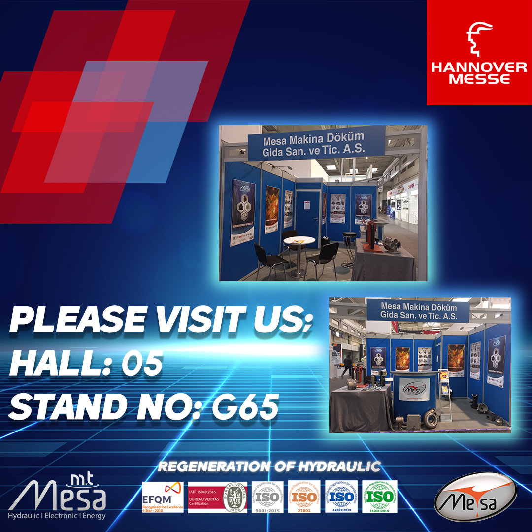 We are at the Hannover Fair, Germany. We are waiting for you, our valuable guests, to our stand. Mesa Makina and Mt Mesa Family.

#HM23
#HannoverMesse
#HannoverMesse2023
#HannoverGermany
#ManufacturingTechnology
#innovations 
#Networking
#Exhibition
#EventMarketing
#TradeShow