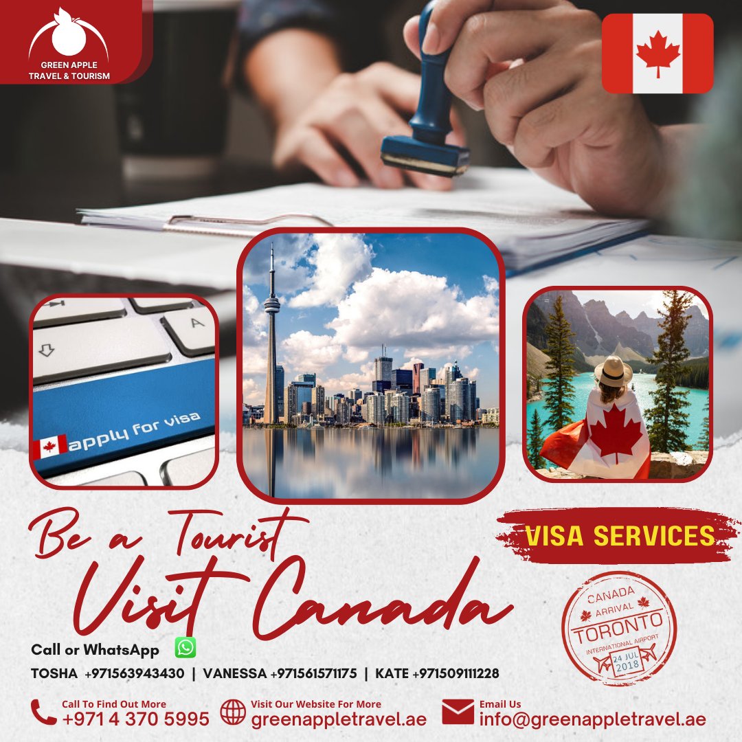 Canada Visa Services: Experience the True North Strong and Free! #GreenAppleTravel #CanadaVisa #VisaServicesDubai #DiscoverCanada #TrueNorth #TravelWithConfidence