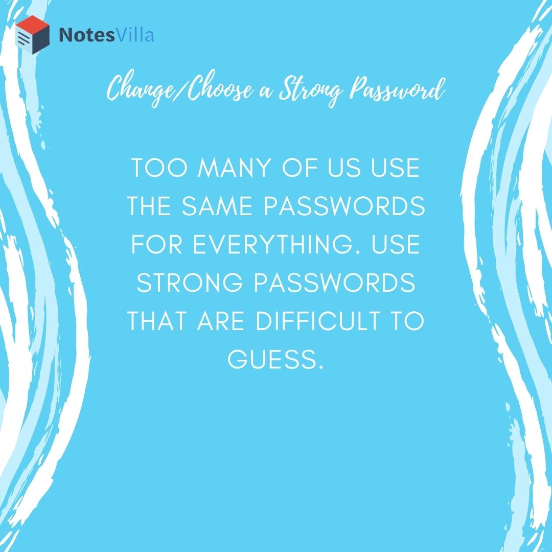 notesvilla's tweet image. Using the internet daily for activities like banking, shopping, socializing, and enjoyment makes us vulnerable to hackers. 

Protect your computer, accounts, and data with these security guidelines.

Continue reading here: notesvilla.com/blog/articles/…

#university #notesvilla #hacks