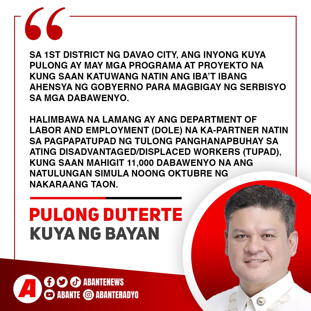 #KuyaNgBayan ni Pulong Duterte ngayong Abril 18, 2023.

Basahin buong teksto: abante.com.ph/para-sa-mga-da…

#PulongDuterte