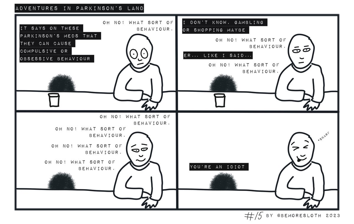 What's that? You'd like a darkly humorous take on living with Parkinson's, you say? Why I have just the thing...
#Parkinsons #yopd #parkinsonsdisease