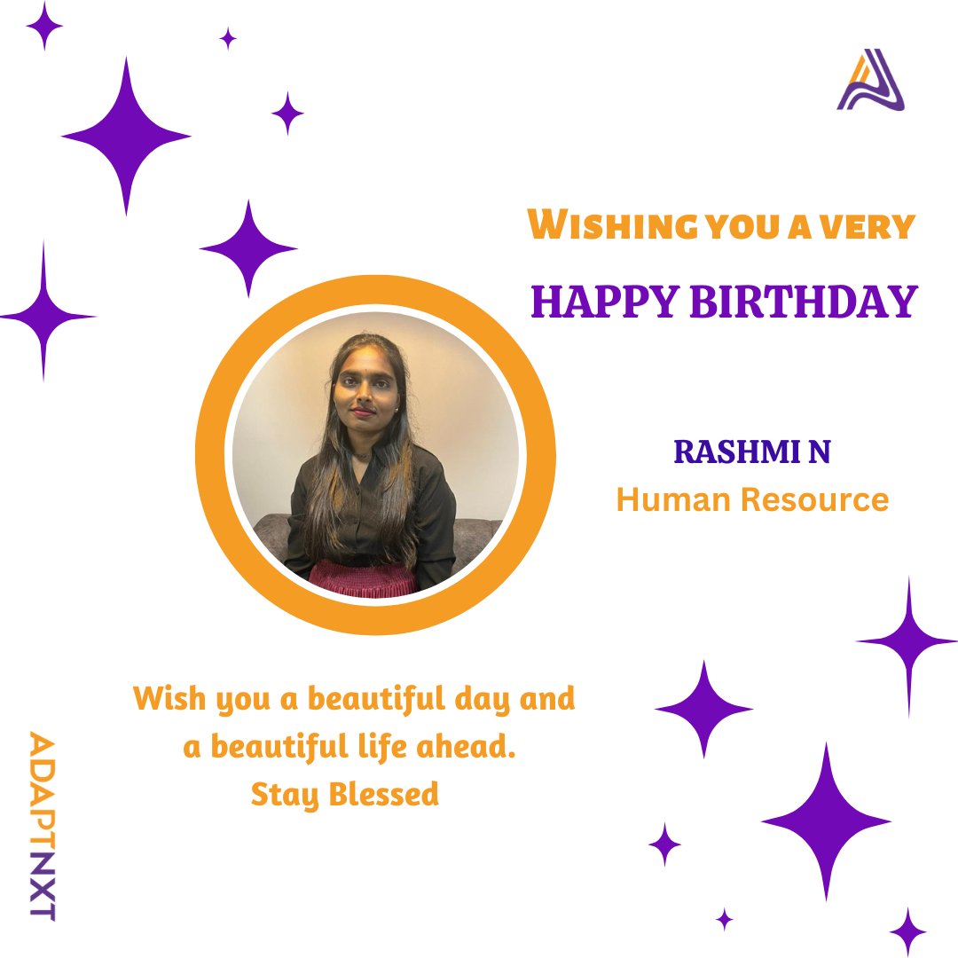 adaptnxt's tweet photo. We hope you have a fantastic birthday. Wish you the best for your future ๐๐๐
#Adaptnxt https://t.co/A4SBcO1xYB
