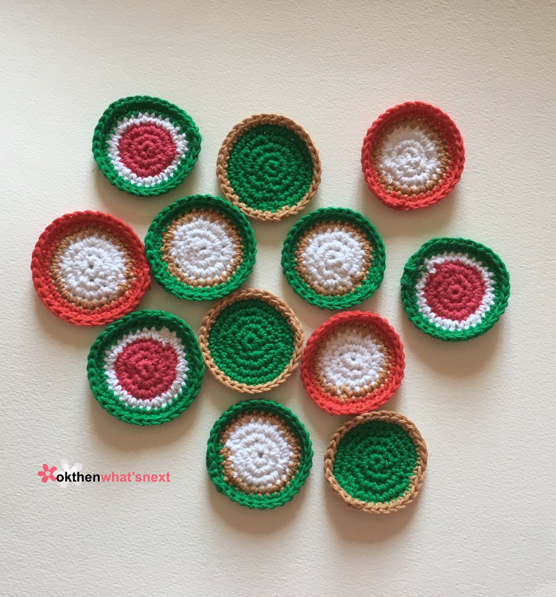 okthenwhatsnext's tweet photo. It’s #stressawareness month 🛁 self care is an important so why not pamper yourself properly with a set of my fruit scrubbies 🍎🥝🍏🍉🥝🍏🍉 but hurry, I only have a few left in stock in my Etsy shop !

https://t.co/TbGe2EMHml 

#earlybiz  #etsy #crochet https://t.co/DYwjOslBtL