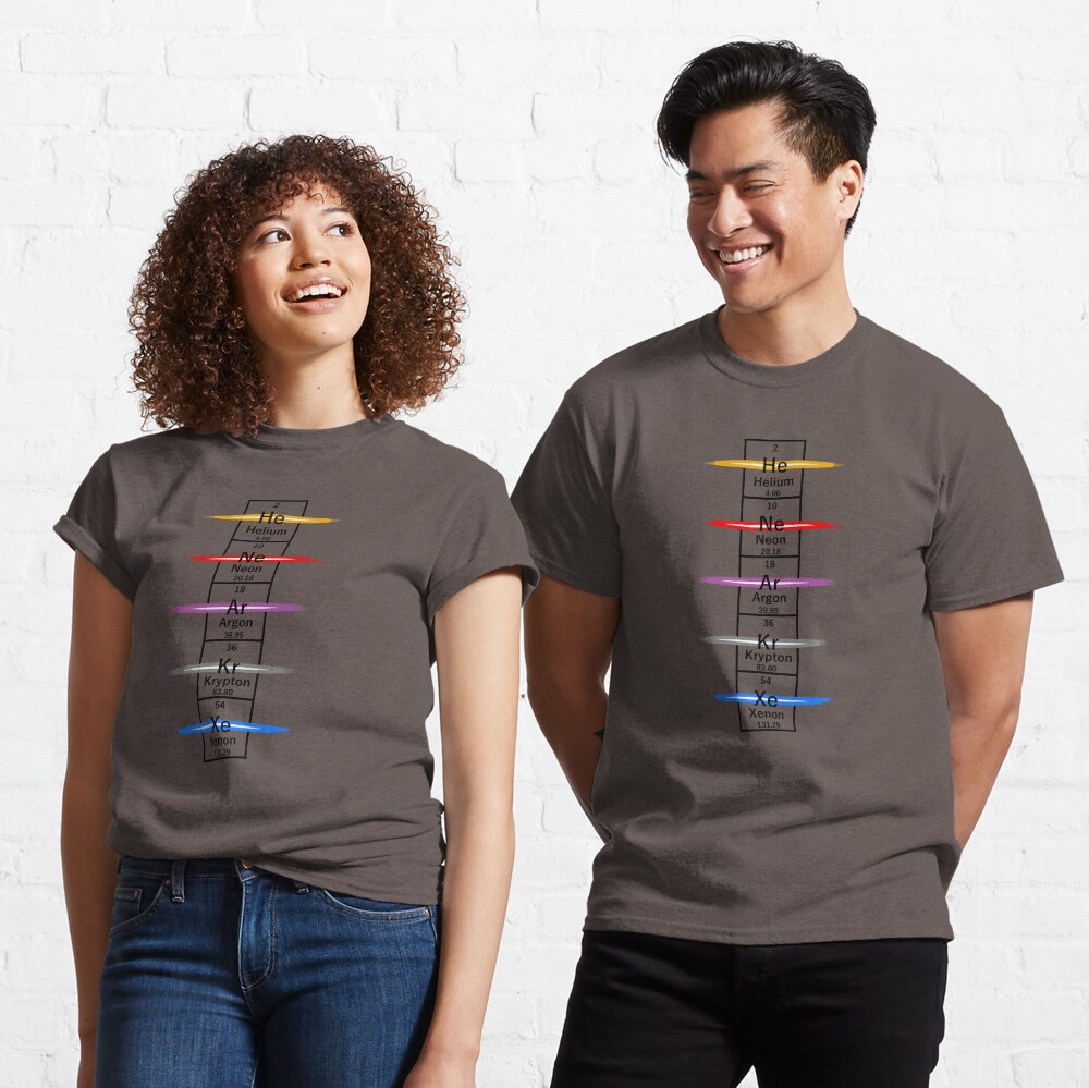 I read a book once in HS about the elements involved in original neon signs, so I decided to make this. ***let me know if I am wrong lol! Available in Tshirts, Pins and more! Link in Bio #rtitbot #neon #signs #elements #chemistry #periodictable #science