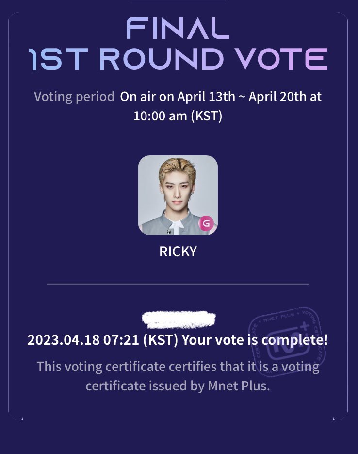 rickysdiaryy's tweet photo. #RiyangiVoted #BOYSPLANET #RICKY #리키 #沈泉锐 #リッキー #VOTEFORRICKY  04/17/23 — https://t.co/4H59qW3Kk0