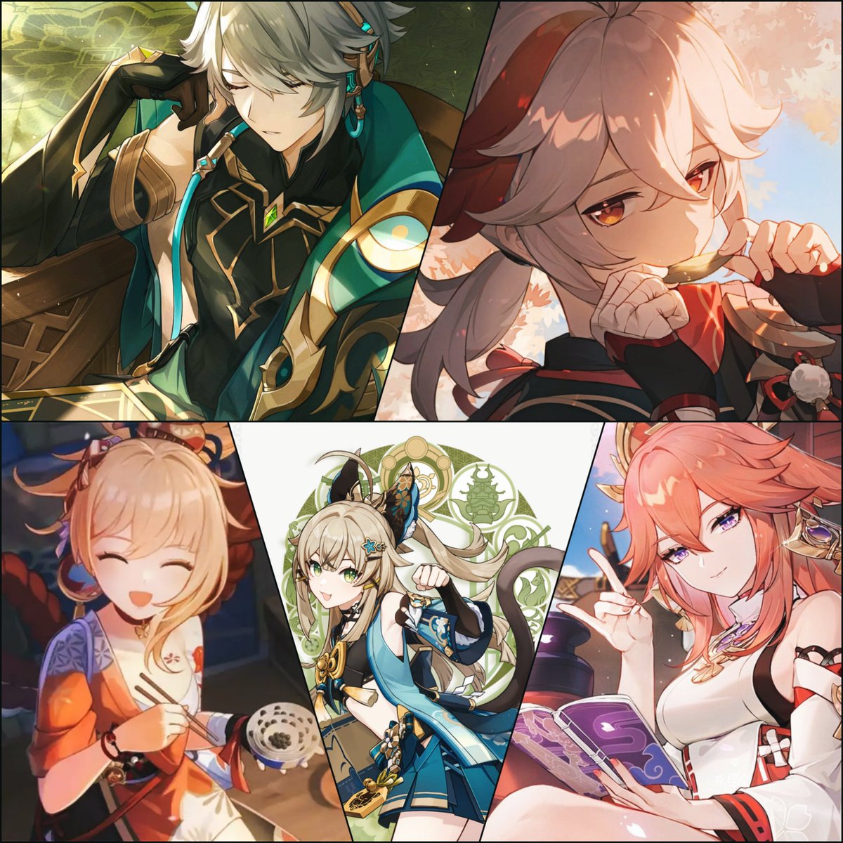 KdeKovaK's tweet photo. Información Cuestionable — Orden de banners para la versión 3.7

Primera Parte: Alhaitham &amp; Kazuha
Segunda Parte: Yoimiya &amp; Yae Miko y Kirara

Vía Team China.

#GenshinImpact #原神 #Genshin https://t.co/OZfoCsZo99