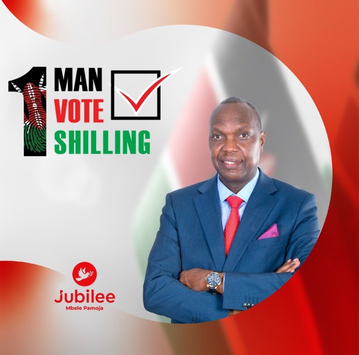 1 MAN, 1 VOTE, 1 SHILLING.

#Kamucemanio
#MbelePamoja 
#NgaiMbere