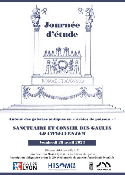 hisoma_umr's tweet photo. [Journée d'étude] Autour des galeries antiques en « arêtes de poisson » :  sanctuaire et conseil des Gaules ad confluentem
🗓️28/04 @UJML
👥Organisation : C. Ducourthial, service archéologique @villedelyon et P. Faure @hisoma_umr
➡️Inscription avt le 20/04
https://t.co/1HPhmRah9K https://t.co/vGePuMnT8m