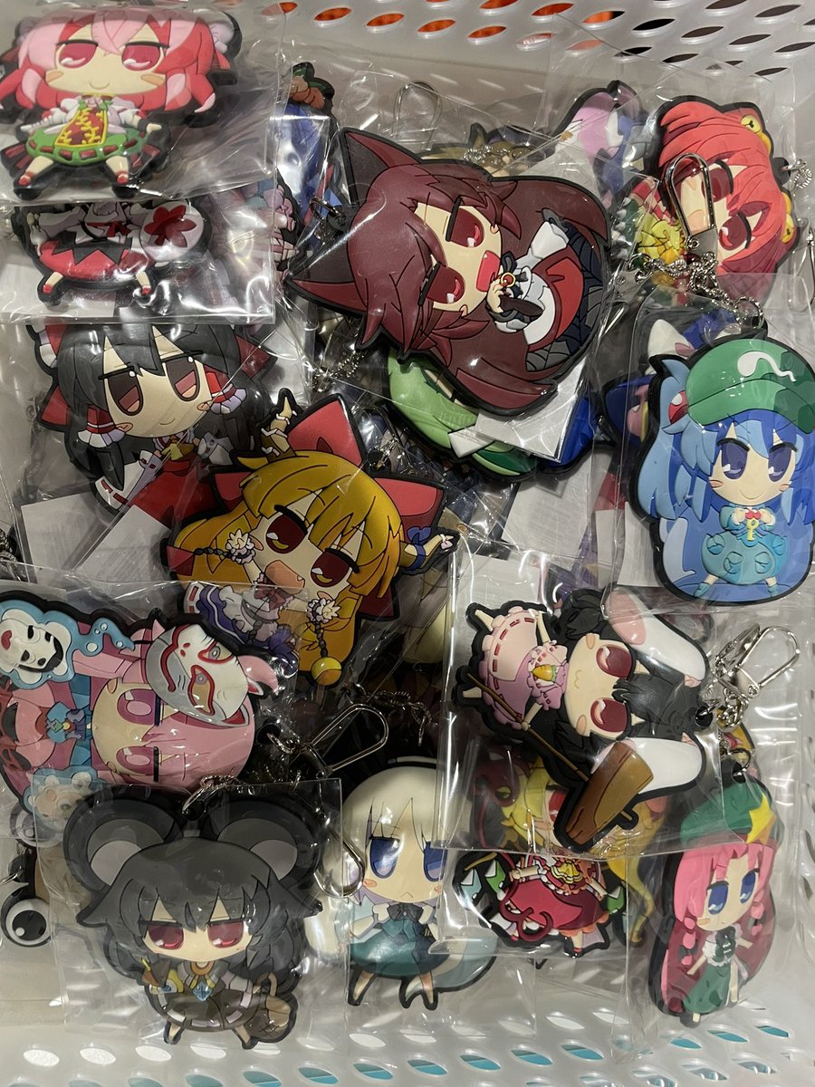 商品情報】 東方project 茜屋ラバーキーホルダー 各キャラ まだ色々