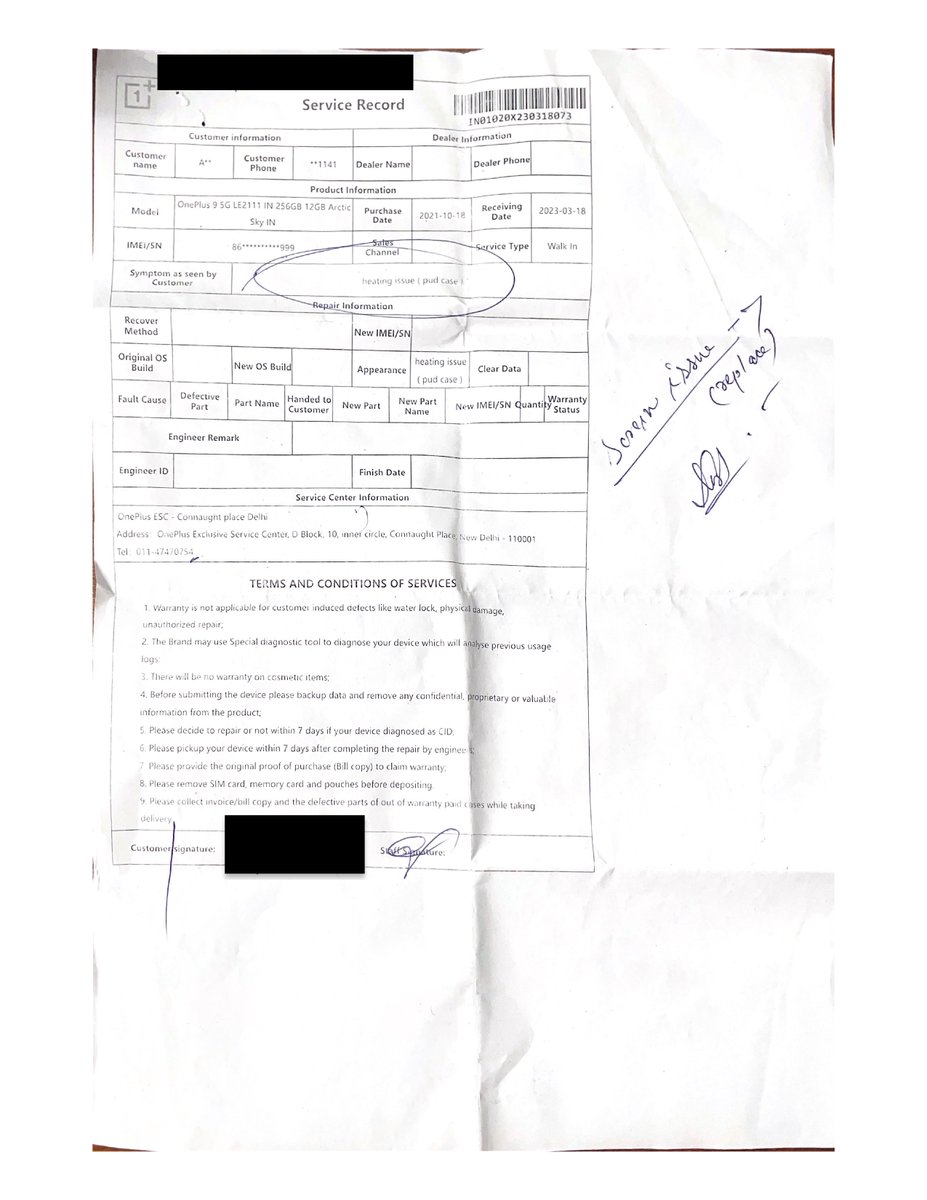 oyee_akshay's tweet image. Dear @OnePlus_IN  @oneplus @OnePlus_Support
my device has been held captive at your service center for a month with no resolution. Forced to buy a new phone due to inconvenience caused. Take action now! #OnePlusServiceCenter #DelayedResolution #UnacceptableService&quot;