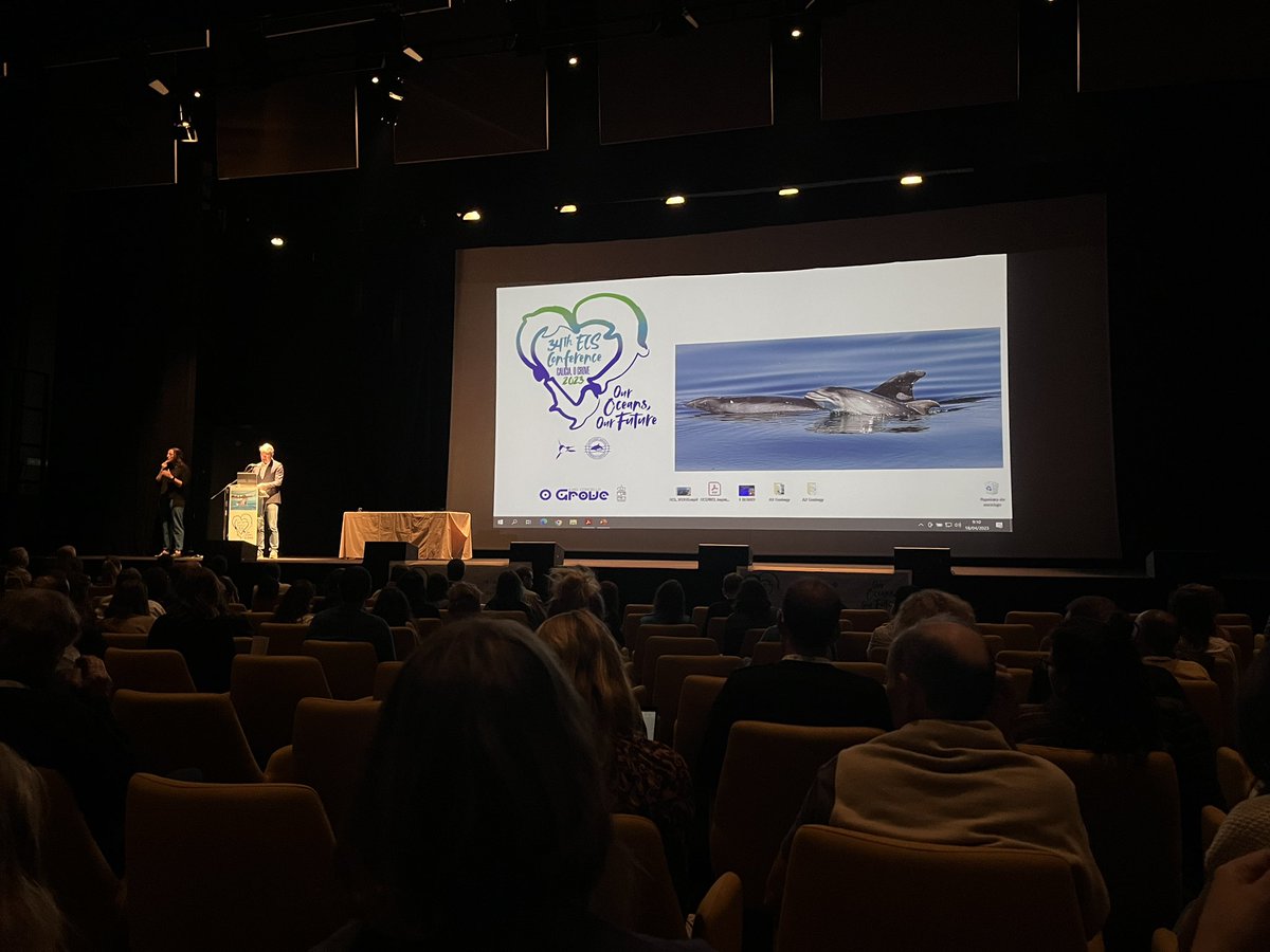 georginahume's tweet image. Day 1 of talks in Spain for #ECSconference2023 🐬🐳