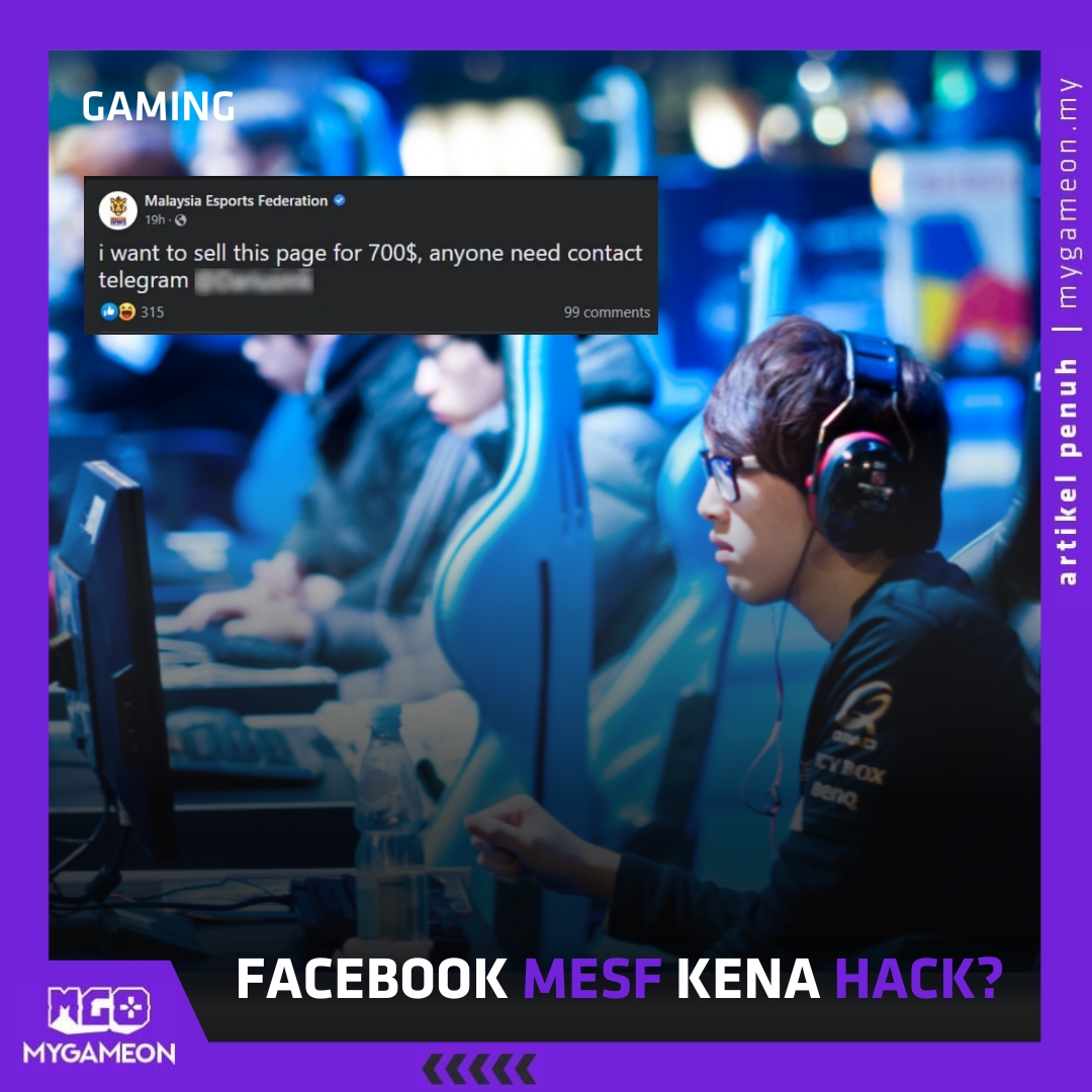 mygameondotmy's tweet photo. 1. Baru-baru ini, Facebook milik Malaysia Esports Federation (MESF) digodam oleh individu tidak dikenali. Di dalam satu ciapan dimuatnaik penggodam itu, dia mahu menjual akaun Facebook MESF dengan harga AS$700 ataupun RM3,106.

#Hacked #MESF #Esports #MyGameOn https://t.co/KyAogfGxVA