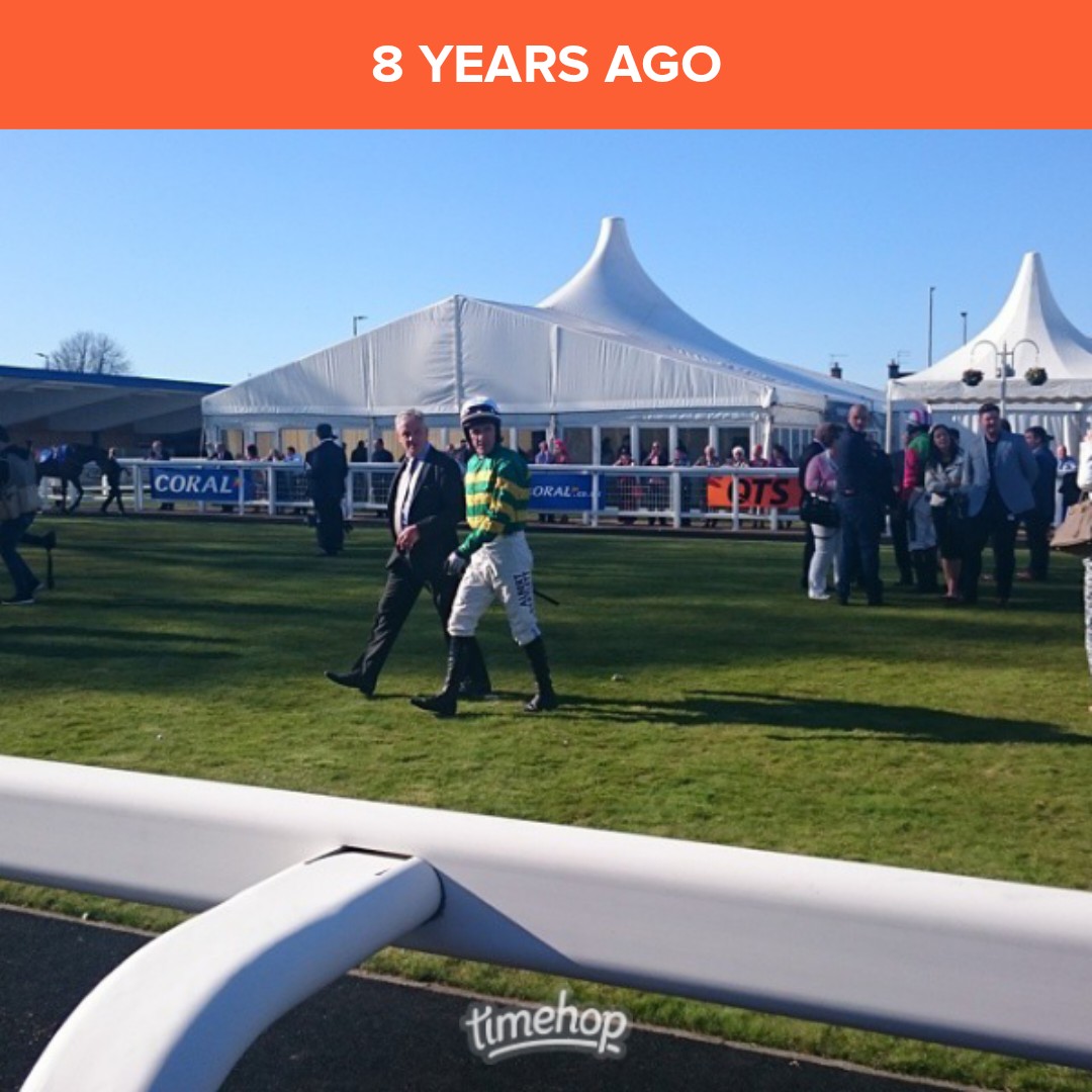 When I got to see <a href="/AP_McCoy/">AP McCoy</a> at the Scottish National 8 years ago 💗 
Has it really been 8 years since AP retired?!! Wow #thankyouAP