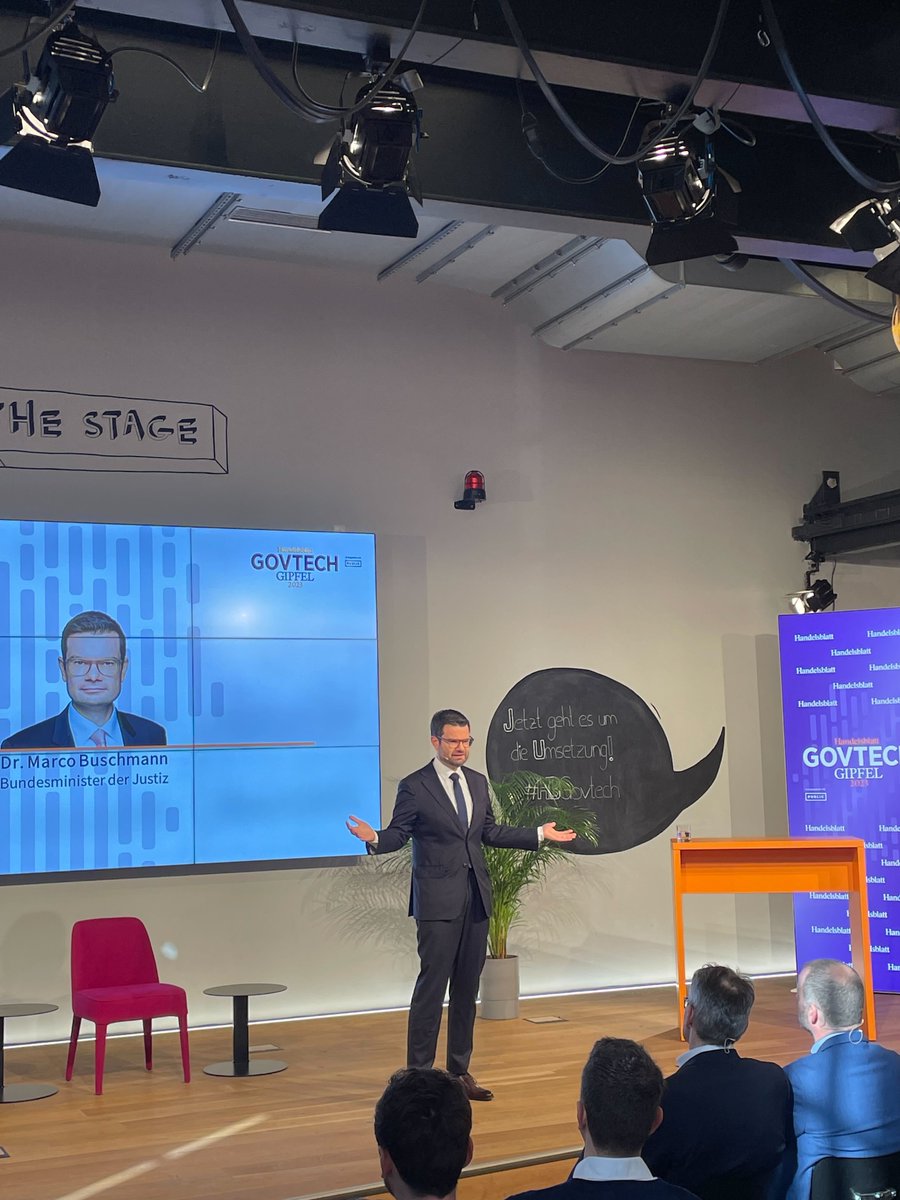 PUBLIC_Germany's tweet image. 💻  &quot;Digitalisierung ist nicht nur Techie-Work. Es gibt viel zu tun - aber wir können auch viel bewegen!&quot;
💪Bundesjustizminister Dr. @MarcoBuschmann eröffnet den GovTech Gipfel im Amplifier Berlin. #GovTechGipfel #HBGovTech @GovGipfel