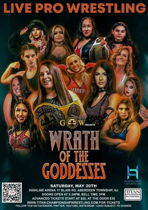 tcw_goddesses's tweet photo. Live from the Highline Arena in Aberdeen, NJ it's Wrath of the Goddesses! For tickets 🎟️https://t.co/oykcgLEyJn🎟️ https://t.co/swRsuXDhyZ