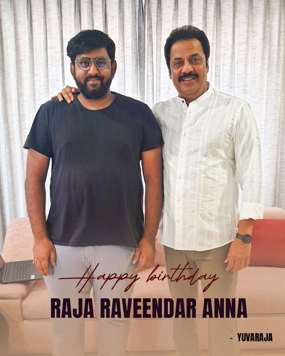 Wishing the legend of sarcasm, my Godfather @Rajaraveendar anna, a wonderful birthday. ❤️‍🔥🎉 #HappyBirthdayRajaRavinder