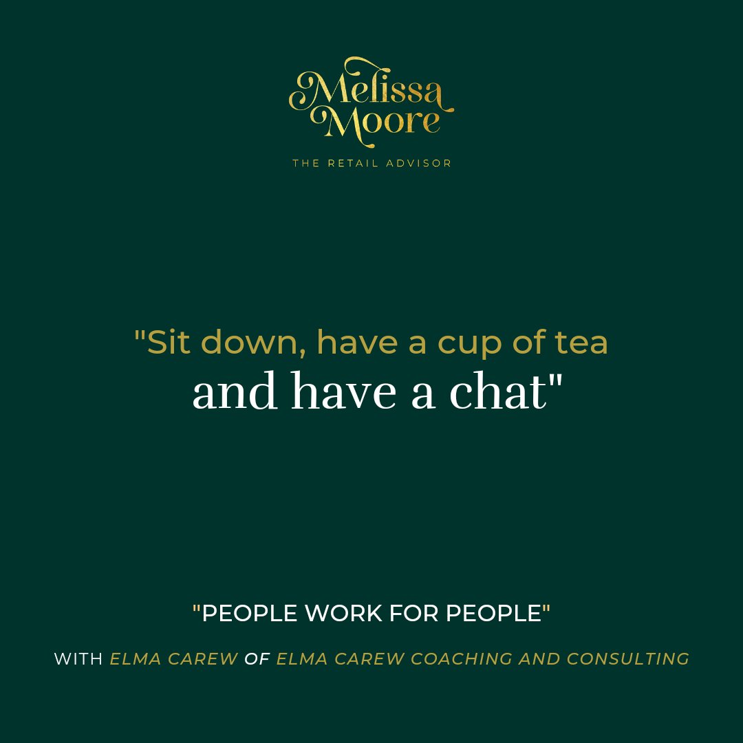When's the last time you stopped and took time out with a member of your team? 

Listen to the latest episode of The Retail Tea Break podcast with <a href="/ElmaCarewCoach/">Elma Carew</a> .

You will find us on your favourite podcast platform:

🎙Spotify: open.spotify.com/episode/3nPcAe…