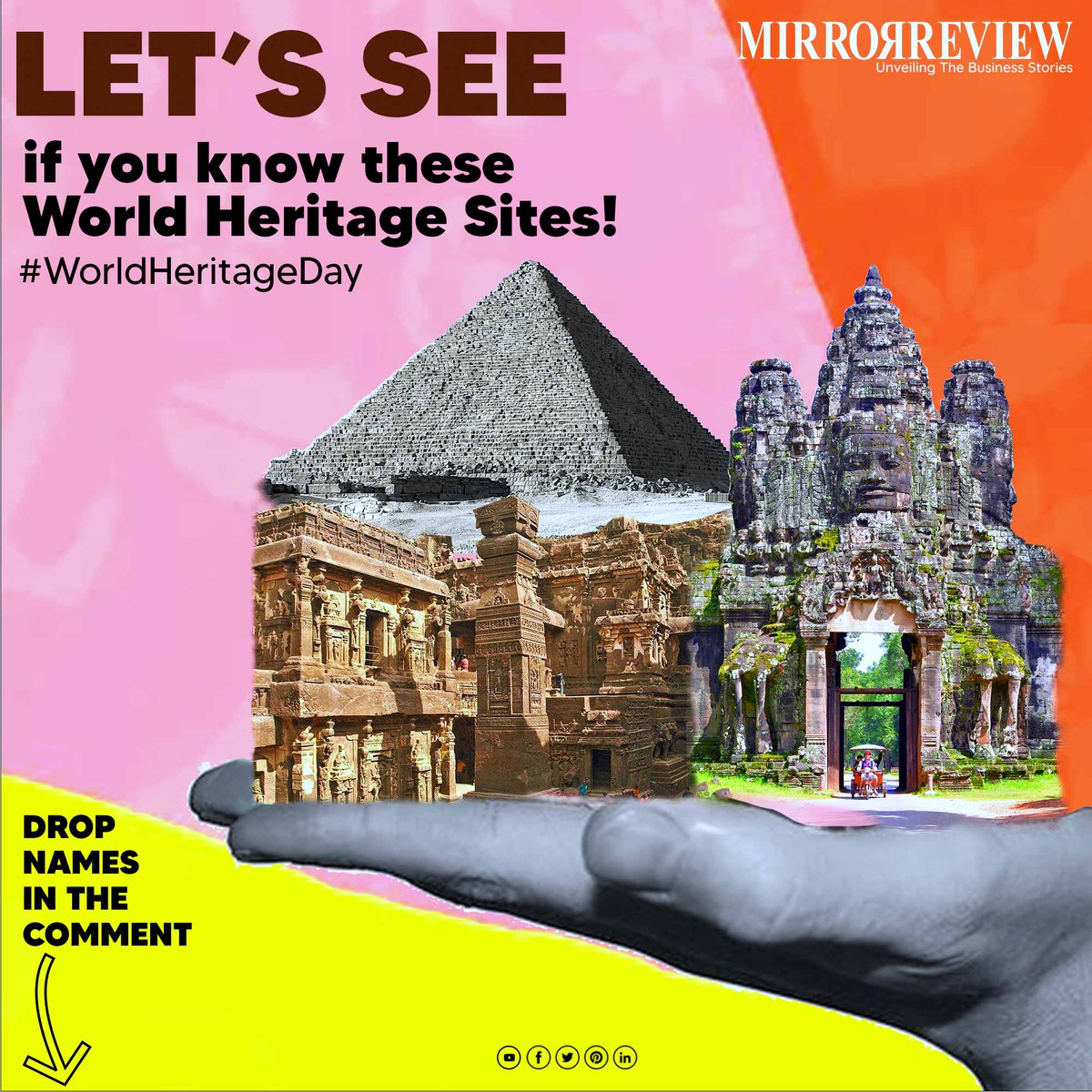 MirrorReview1's tweet photo. โOur rich and varied cultural heritage has a profound power to help build our nation.โ โ Nelson Mandela
#WorldHeritageDay #heritagesites #quizzes #student #competativeexams #solvepuzzles #worldheritage #comment https://t.co/umuyaIPXtw