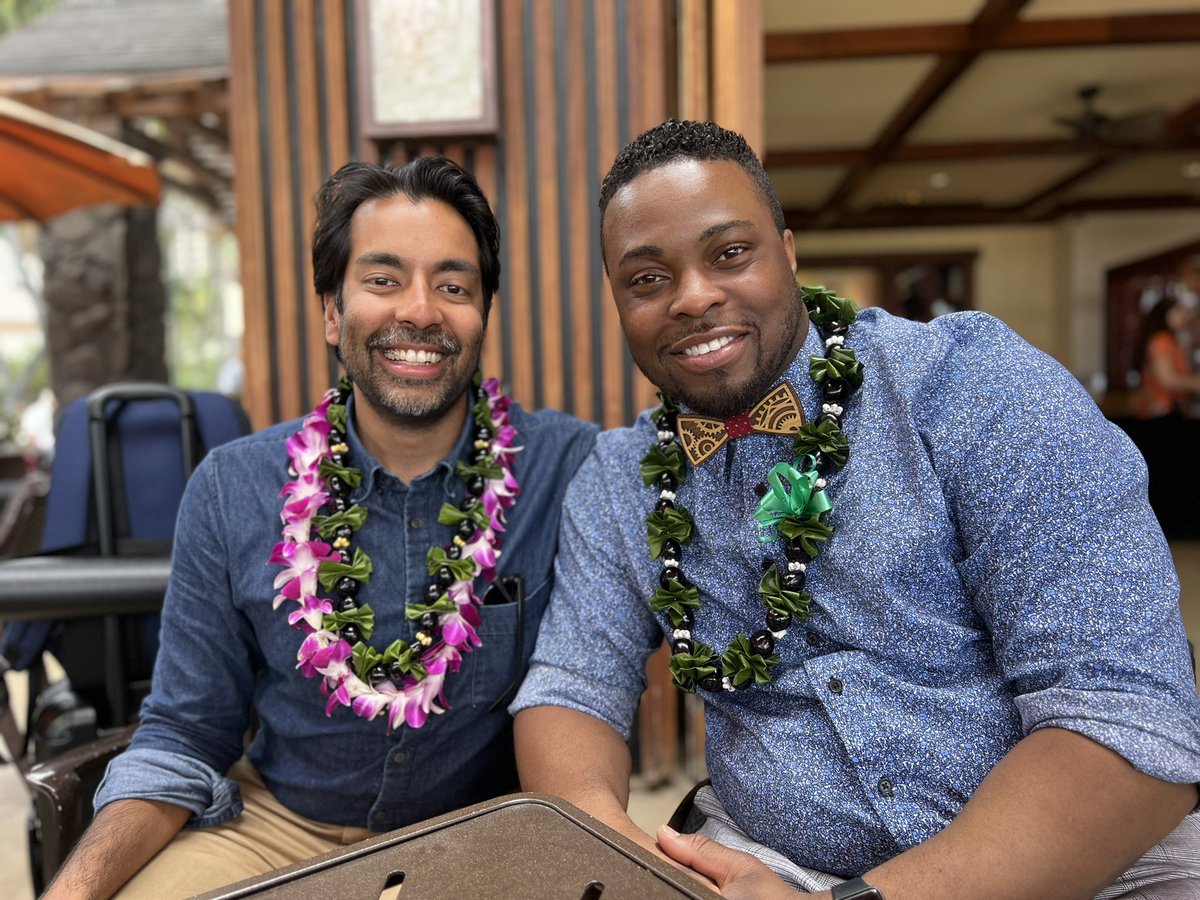 RanaSays's tweet image. How can a conference in Hawaii get better? Realizing the plenary closing speaker is none other than @Okanlami, sharing his perspective on #DisabusingDisability and being there for yet another 🔑 photo-op #WG2023