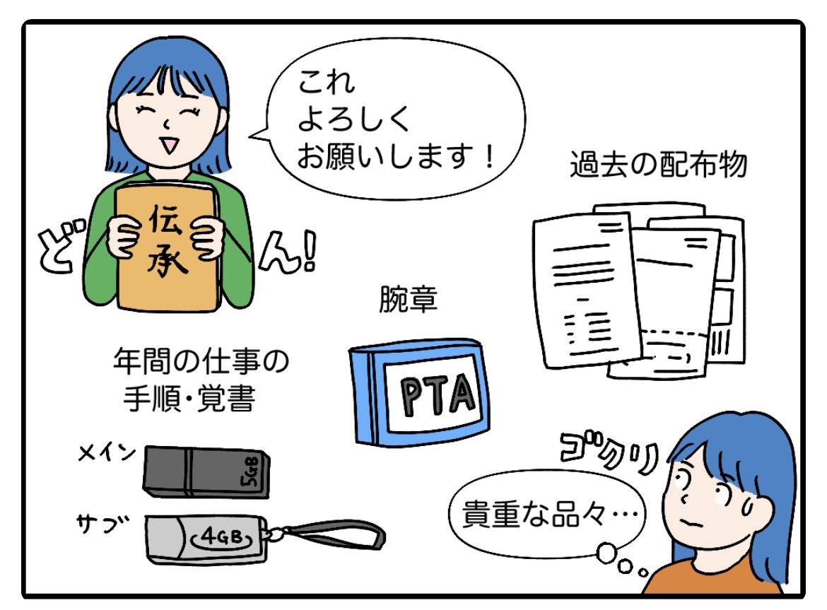 📣連載更新しました
PTA役員で引き継いだ貴重な品々、なくしたり汚したりできない！！というプレッシャーとともに1年間過ごしました。
やっと次の人に引き継げる〜

▼記事はこちらから
https://t.co/1OgQKrK5nI https://t.co/ewbaRdpV4x