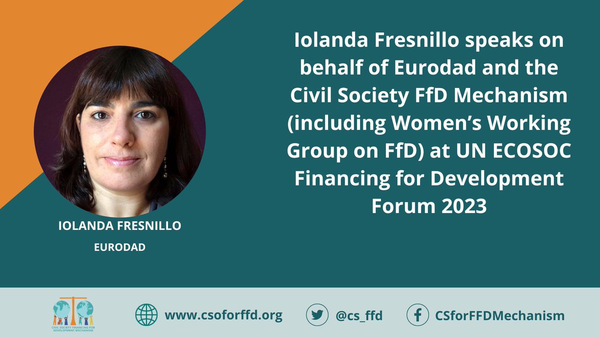 cs_ffd's tweet photo. Missed watching our interventions? Check out this 🧵
where @ifresnillo from @Eurodad raises issues on #DebtJustice. https://t.co/eJktffe2Wq