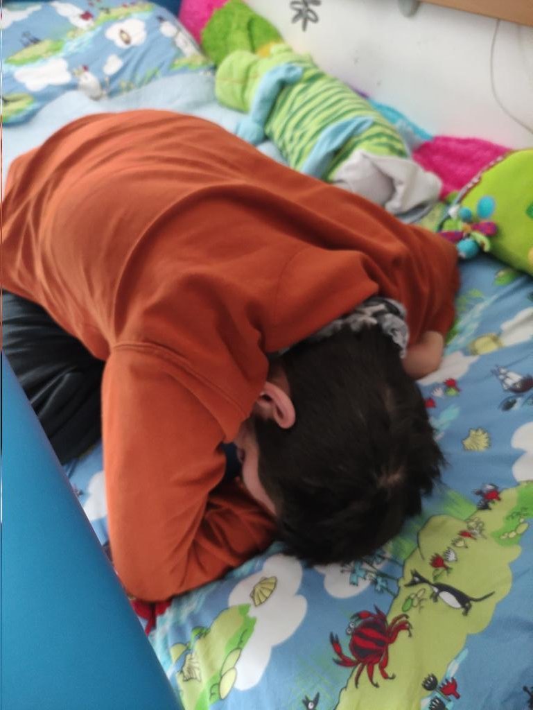 My first day back at school <a href="/MabelPSchool/">Mabel Prichard School</a> was a little tiring.