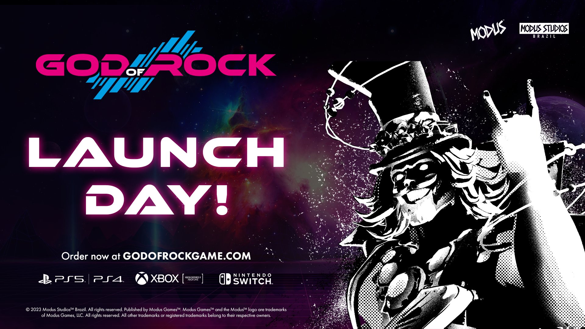 Novo jogo brasileiro, God of Rock chega em abril de 2023