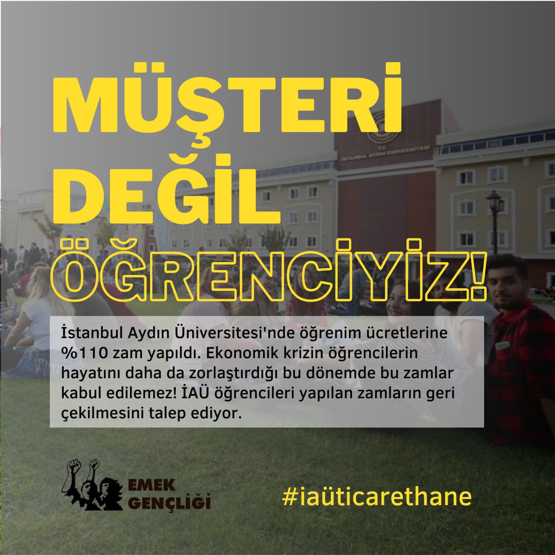 kfdilhun's tweet photo. Şartlar öğrenciler için yeteri kadar zorken üzerine bu denli fahiş zamlar olmamalı 

@drmaydin #iaüticarethane https://t.co/Z39IDiVrd7
