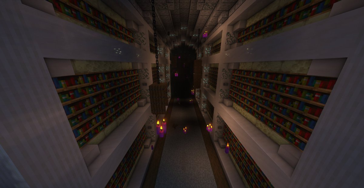 RavenConspirac3's tweet photo. Prebby building times beloved... yall I am so tired right now but I wanted to tweet this out-
This is a fan build for #fablesmp for my Allay OC who loves being in the End section of the Purgatory Library..
#Minecraft #Fanbuild #minecraftbuild #complementaryshaders #shaders #allay https://t.co/9tuxutU520