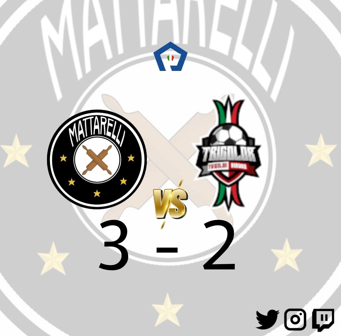 🟤FULL TIME⚫️

Tricolor Arrows Vs I Mattarelli
✅️ 2 - 3

Cavi-goal for the win, minute 91'!
And another brace for Usigna🔥
First W of a long series ✅️
 
We're ready, you're NOT.
@LIPC_network
