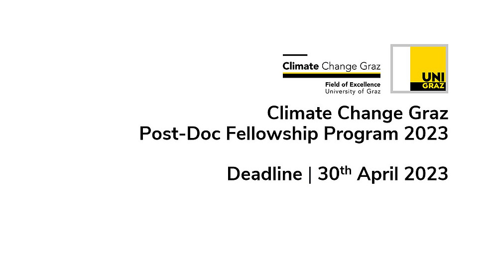 The Field of Excellence #ClimateChangeGraz <a href="/UniGraz/">Uni Graz/University of Graz</a> is offering 5 fellowships (3 months, fall 2023)!

Designed for PostDocs researchers from all academic fields working on climate change who wish to collaborate with us. 🎓🌍

All info 👉 static.uni-graz.at/fileadmin/_fil…