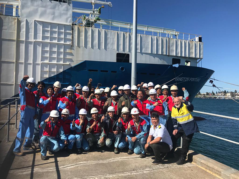 ITFglobalunion's tweet photo. HOME AT LAST! 13 Filipino seafarers have now made it home after 5+ mths aboard ship abandoned in #Singapore thanks to @ITFSeafSupport. $1m recovered for 43 crew wages. 💪 🚩 🚢 #ITFSeafarers #JoinYourUnion 📰 ⤵️ https://t.co/l9jXHupN3N https://t.co/W4rbE0TQTm