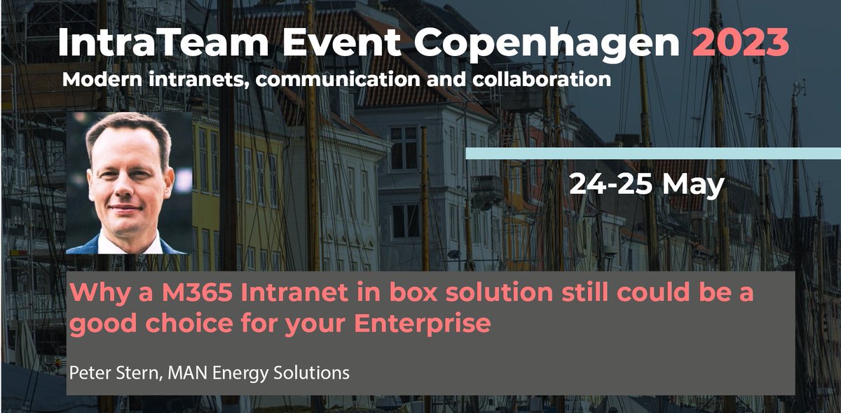 Hear the story of MAN Energy Solutions' award-winning intranet at IntraTeam Event🏆 

By leveraging the pre-built templates and customization options, they quickly and easily deployed intranet content that fits specific needs.

#IntraTeam23

event.intrateam.com