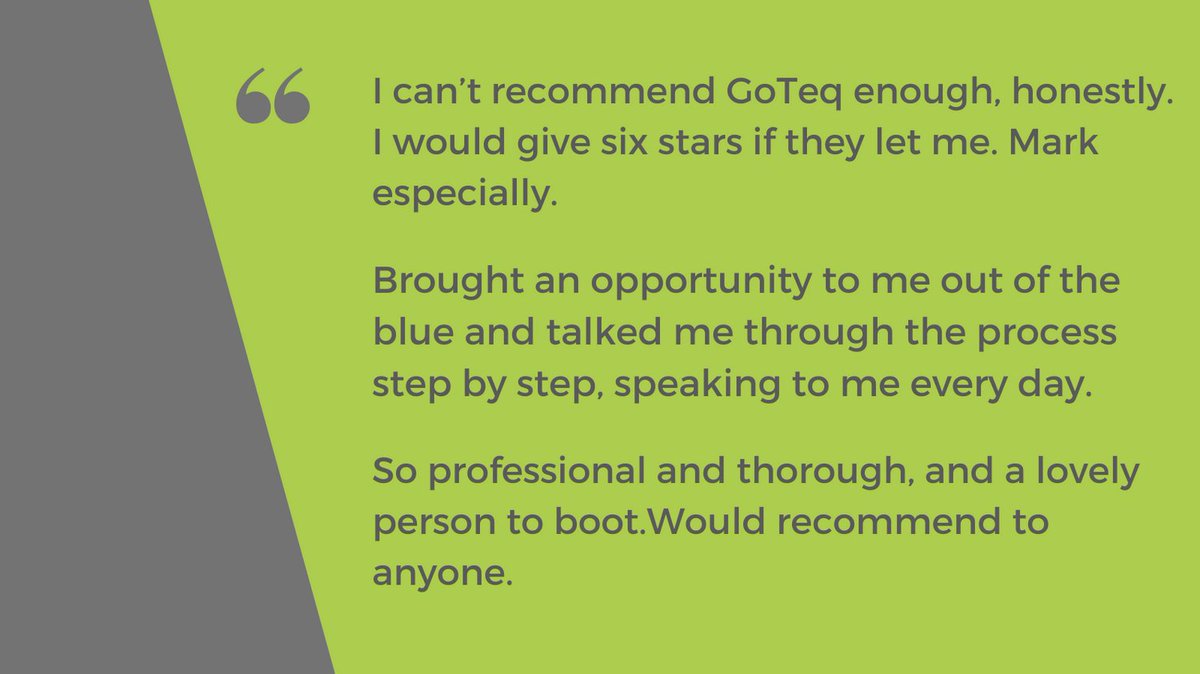 We started the week on a high yesterday 🏆with this lovely 5🌟 review from Anthony. 

We've recently placed him in a new job & it is great to hear he would recommend us. ☺️

We'll be spending the rest of the week doing more of the same! 

#TuesdayTestimonial #Recruiting #Reviews