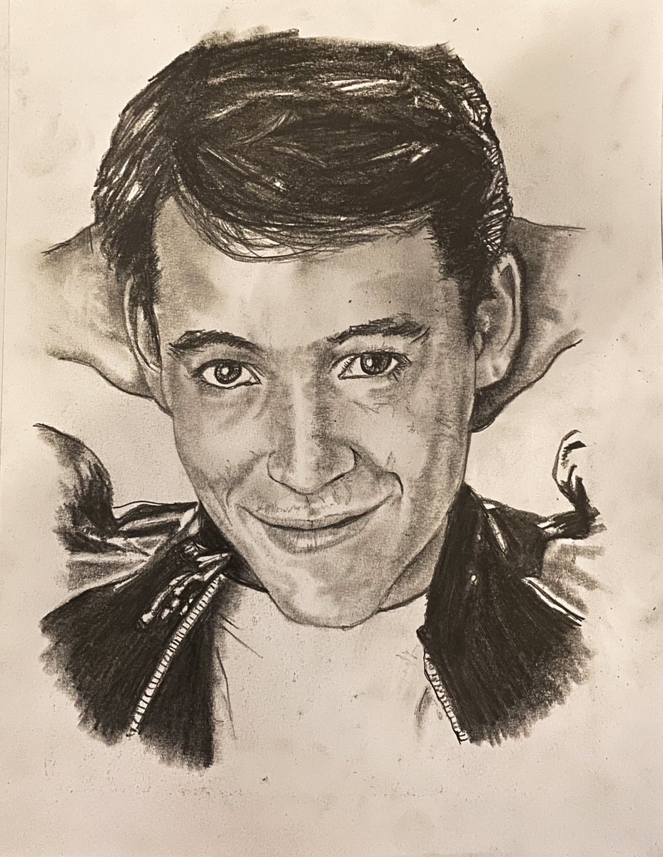 “Life moves pretty fast.  If you don’t stop to look around once in a while, you could miss it”. Yeah, advice good enough to do a sketch for!  #ferrisbuellersdayoff #johnhughes #lifemovesprettyfast #teenmovie #highschool